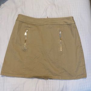 Light Brown Mini Skirt